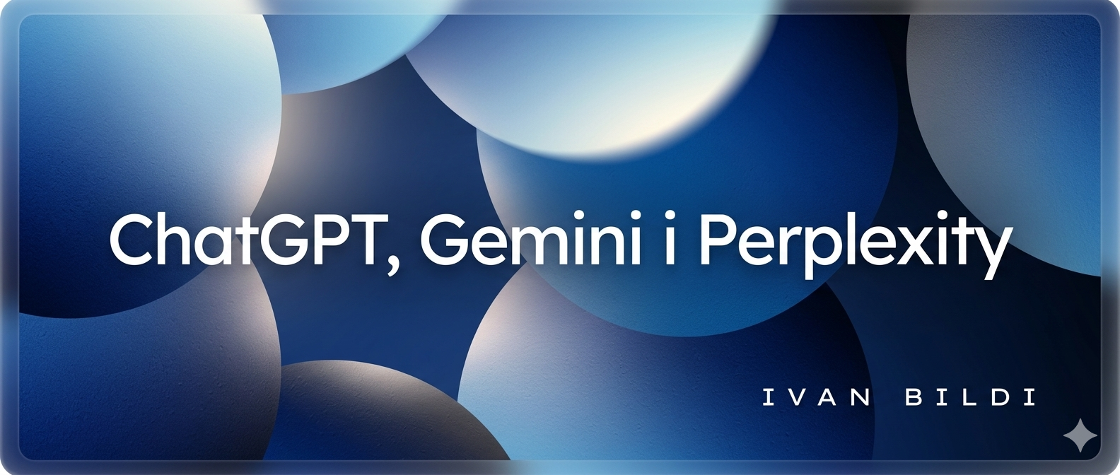 ChatGPT, Gemini i Preplexity